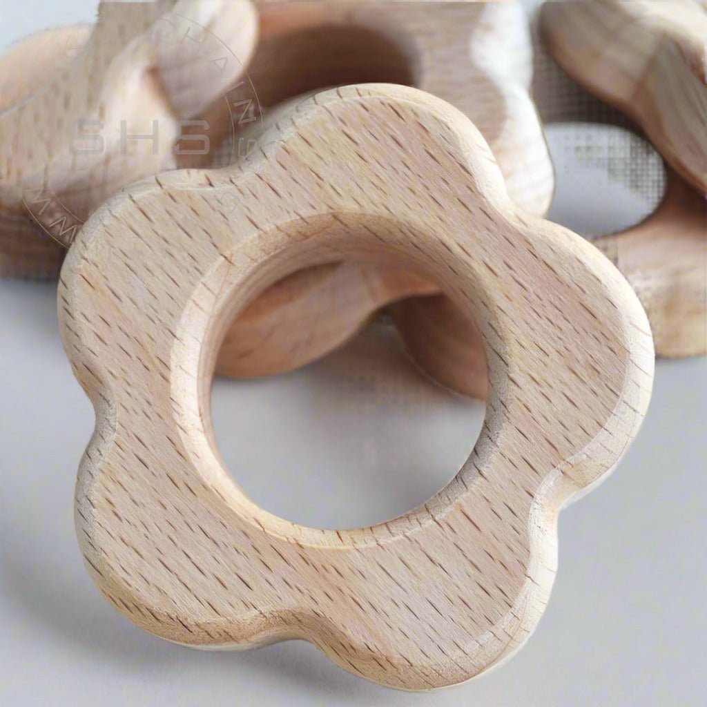 6-x-6-x-16cm-h3-Flower-Shaped-Teether - Pikku Gifts