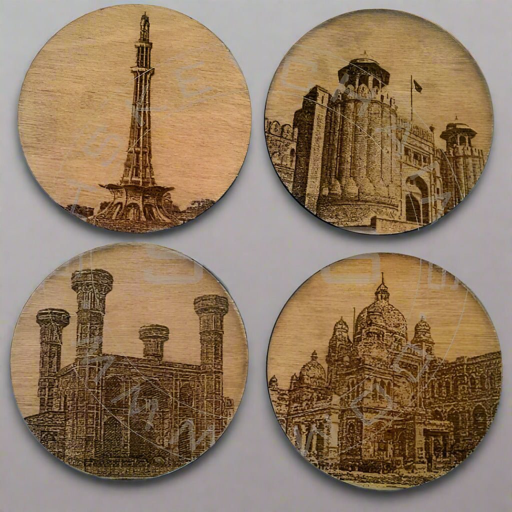 Customized-Picture-Wooden-Coasters-set-of-4 - Pikku Gifts