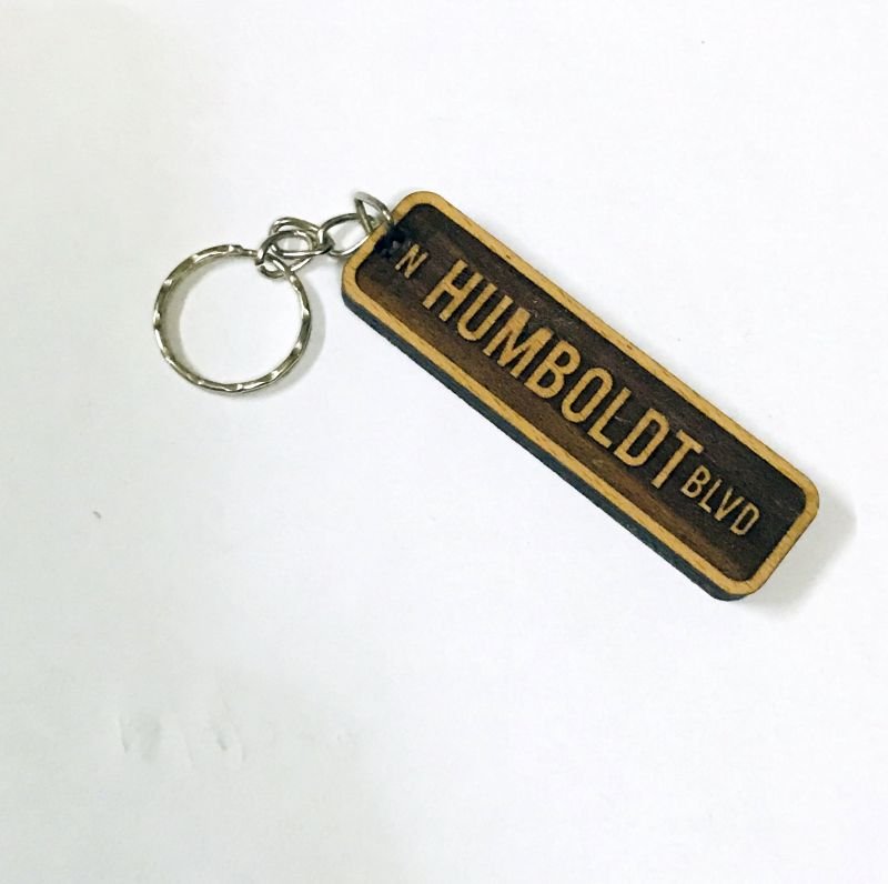 Customized Rectangular Wooden keychain1 - Pikku Gifts