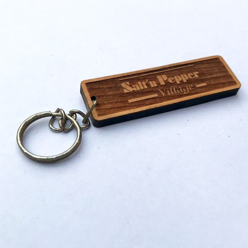 Customized Rectangular Wooden keychain5 - Pikku Gifts
