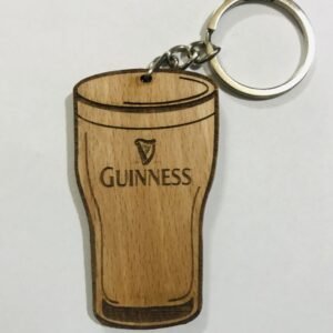 Irish Theme Guinness and Harp Pint Shaped Keyring2 - Pikku Gifts