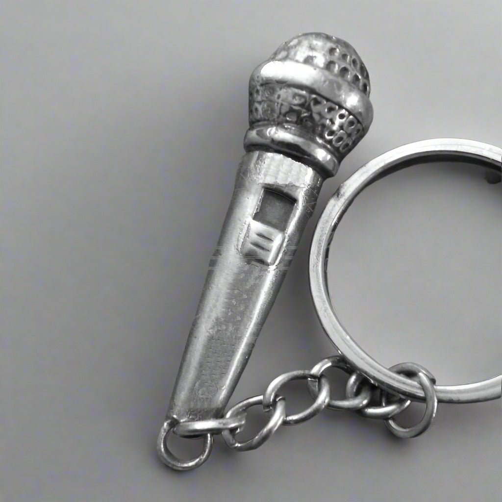 Miniature-Musical-Mic-Shaped-keychain - Pikku Gifts
