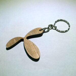 Miniature Wooden Ship Propeller Keychain – Nautical Natural Finish Edition