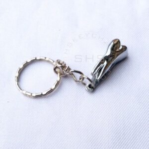 Molar Shaped Metal Tooth keychain