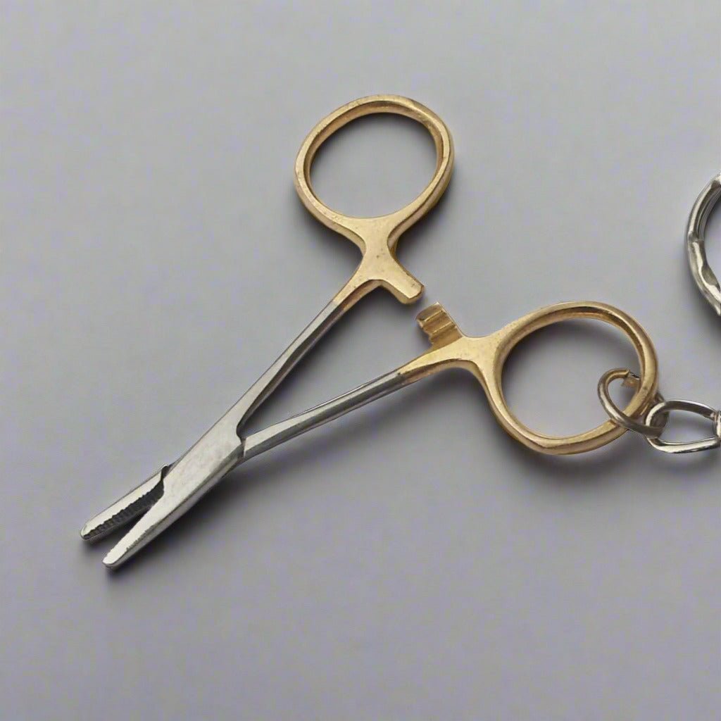 Needle-Holder-Gold-rings-Keychain - Pikku Gifts