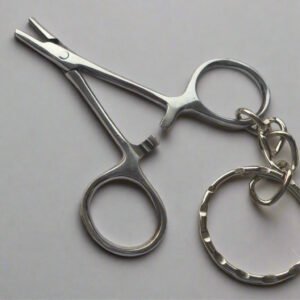 Miniature Needle Holder Keyring (Stainless Steel)