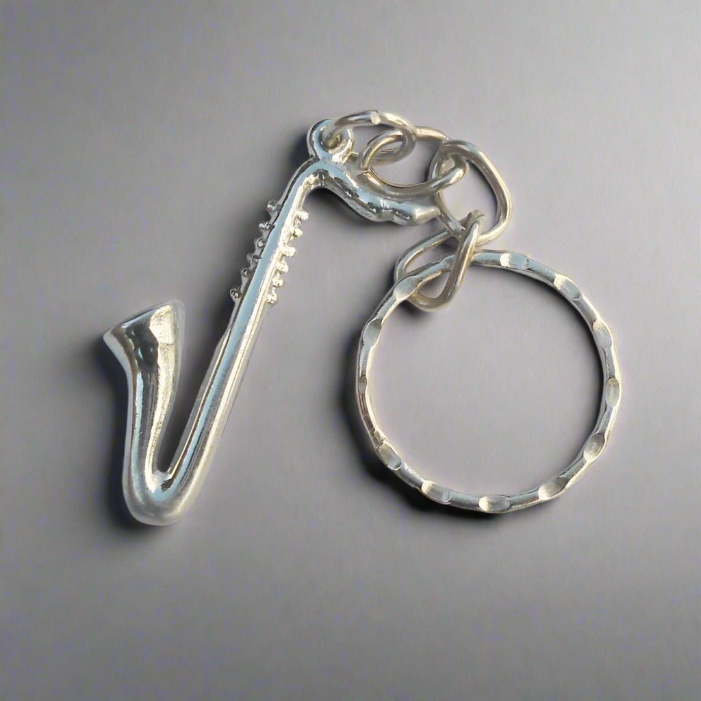 Saxophone-Shaped-Miniature-Keychain - Pikku Gifts