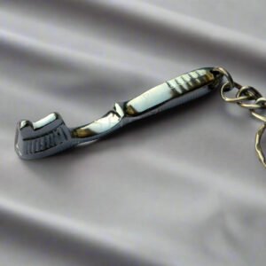 Toothbrush Shaped Keychain – Silver Finish