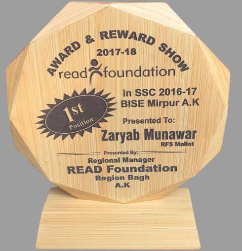 cistomized engraved hexgonal award - Pikku Gifts