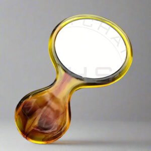 Tortoise Shell Hand & Pocket Mirror – Chic Compact Beauty Mirror