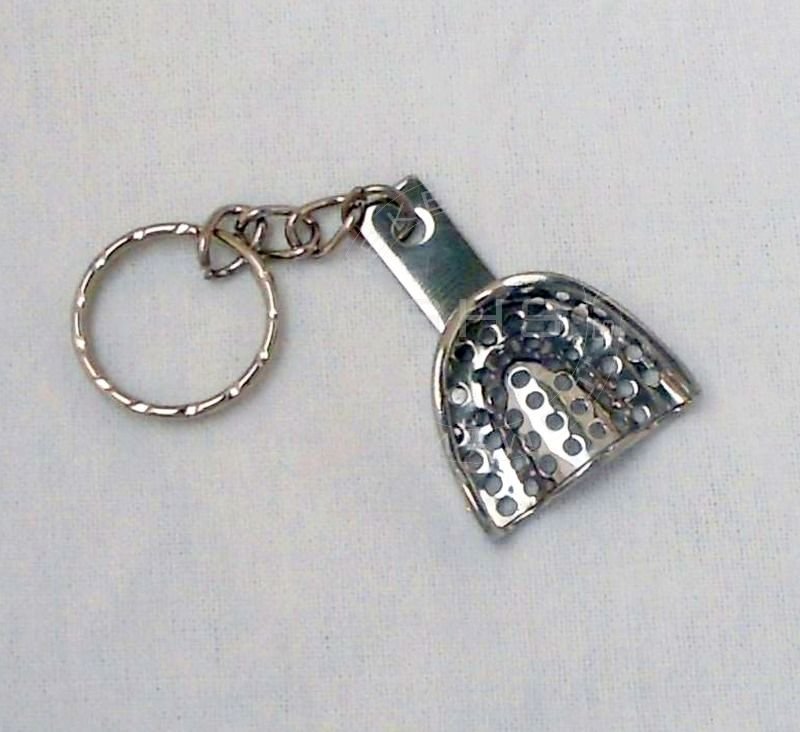 impression-tray-keychain-perforated-stainless-steel - Pikku Gifts