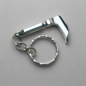 Miniature Medical Laryngoscope Keychain (Silver Plated)