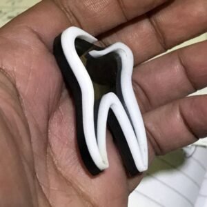 tooth shaped acrylkic badge - Pikku Gifts