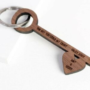 wooden-key-shaped-keyring - Pikku Gifts