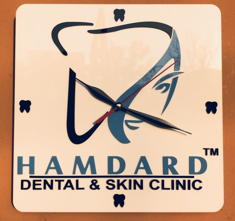 Custom Dental Clinic Wall Clock - Pikku Gifts