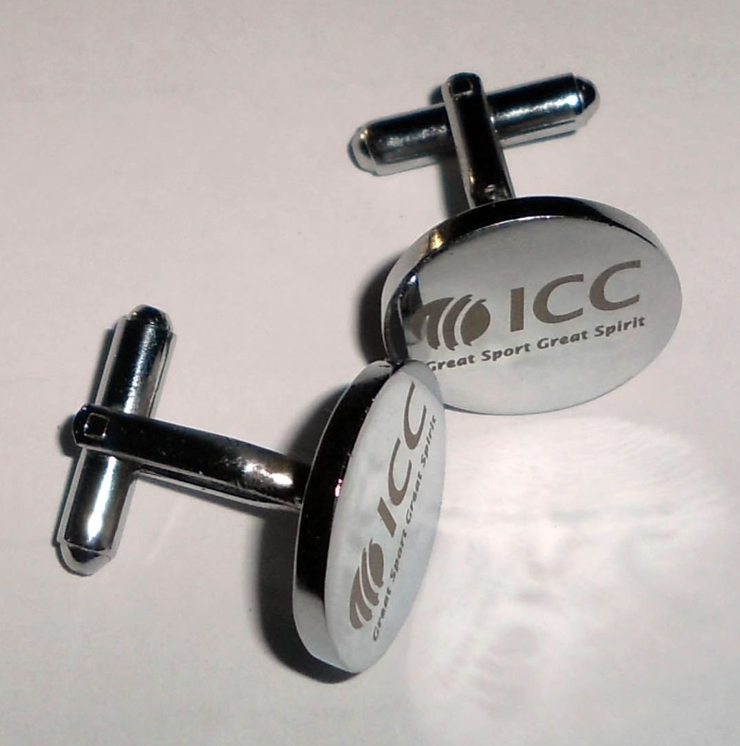 Customized Name or Logo Round Stainless Steel Cufflinks - Pikku Gifts