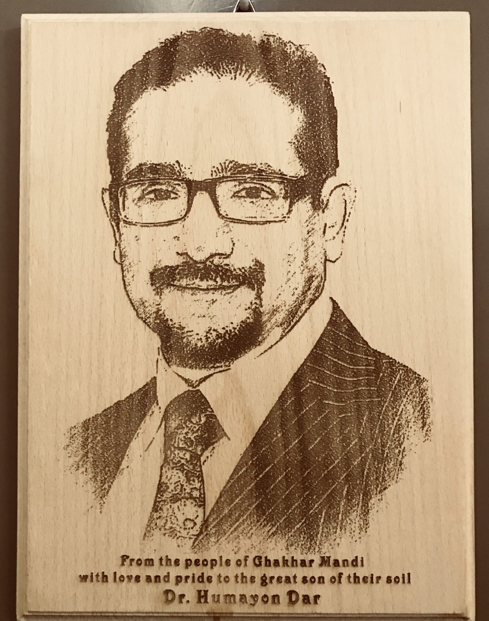 Laser engraved wooden Plaque-10x8-3 - Pikku Gifts