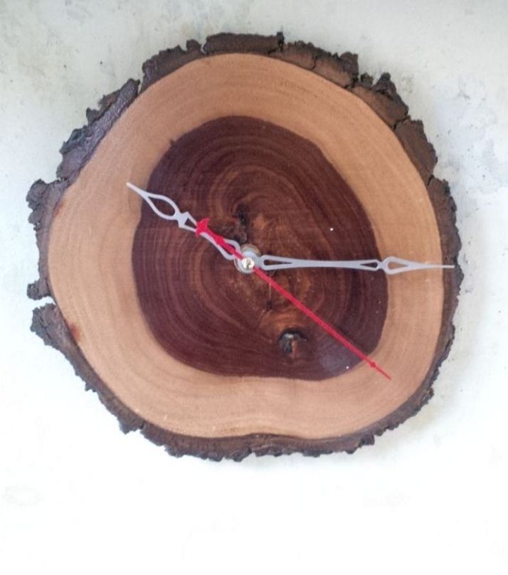 Natural Wood Log Wall Clock3 - Pikku Gifts