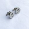 Smiley Face Round Cufflinks2 - Pikku Gifts