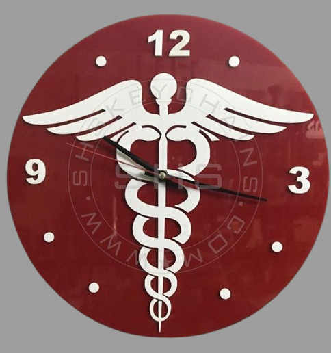 medical_sign_clock-acrylic-2 - Pikku Gifts